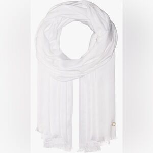 Calvin Klein Elegant White Scarf - Women’s Wrap Shawl